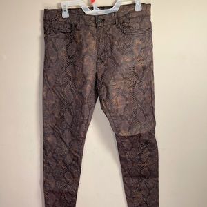 Snake skin pants
